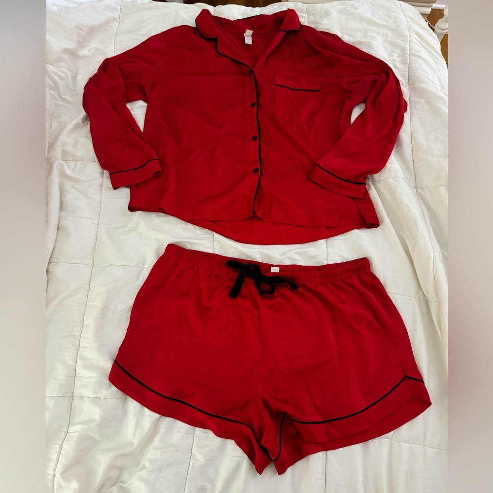 Stars Above Red Silky Pajama Set from Target